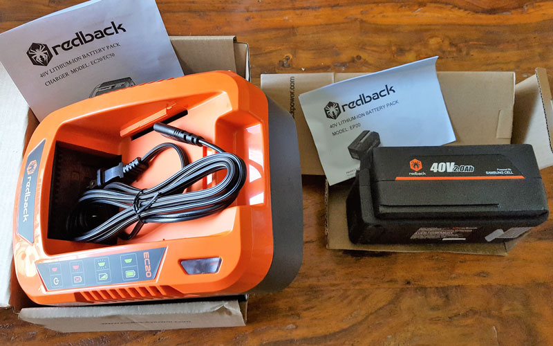 Redback Hedge Trimmer battery-charger