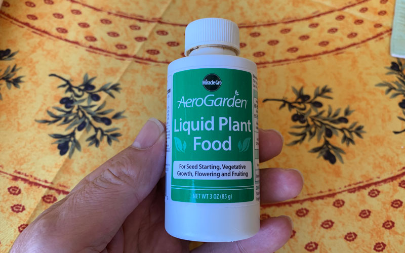 AeroGarden liquid nutrients