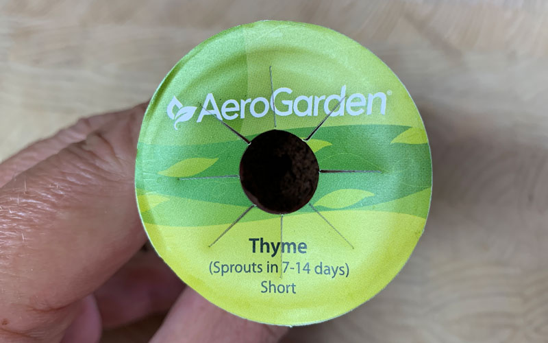 AeroGarden seed pod growing time