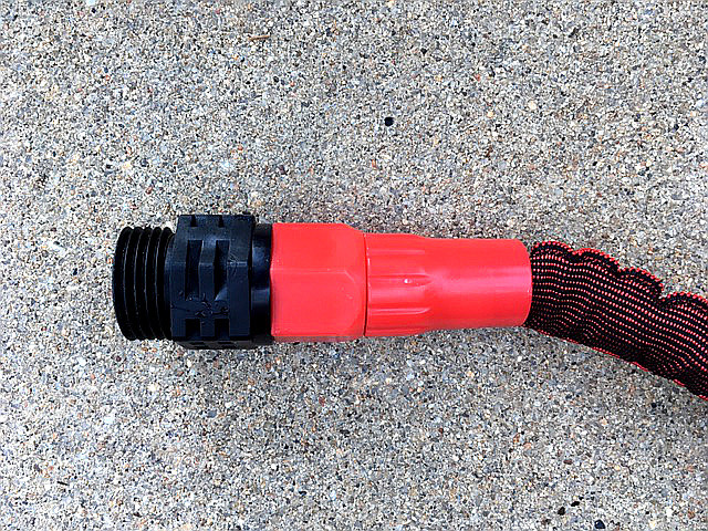Aeroflex hose closeup nozzle