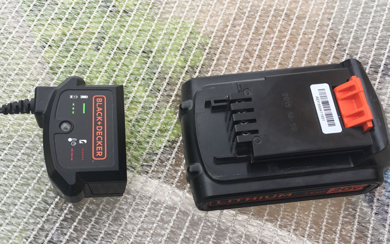 Black & Decker Cordless Sweeper battery charger