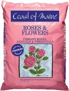 Coast of Maine Organic Natural Gardening Compost Potting Planting Soil Blend for Roses and Other Flowers