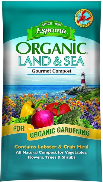 Espoma Organic Land and Sea Gourmet Compost with Lobster & Crab Meal