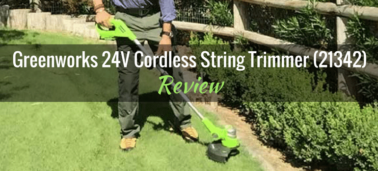 Greenworks 24V Cordless String Trimmer 21342 Featured
