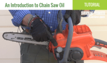 Chainsaw Oil Tutorial