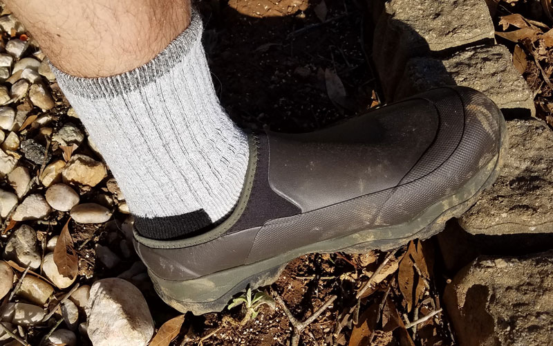 LaCrosse Alpha Muddy-Mule Shoes in the wild