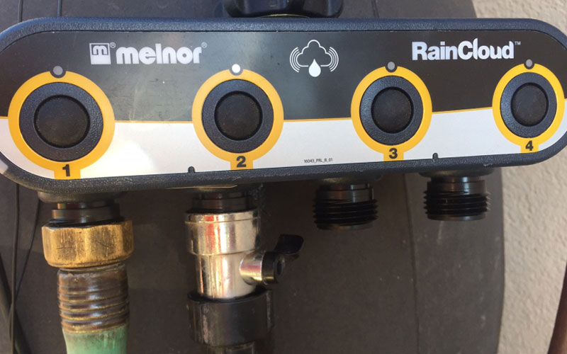 Melnor raincloud valve unit for hoses