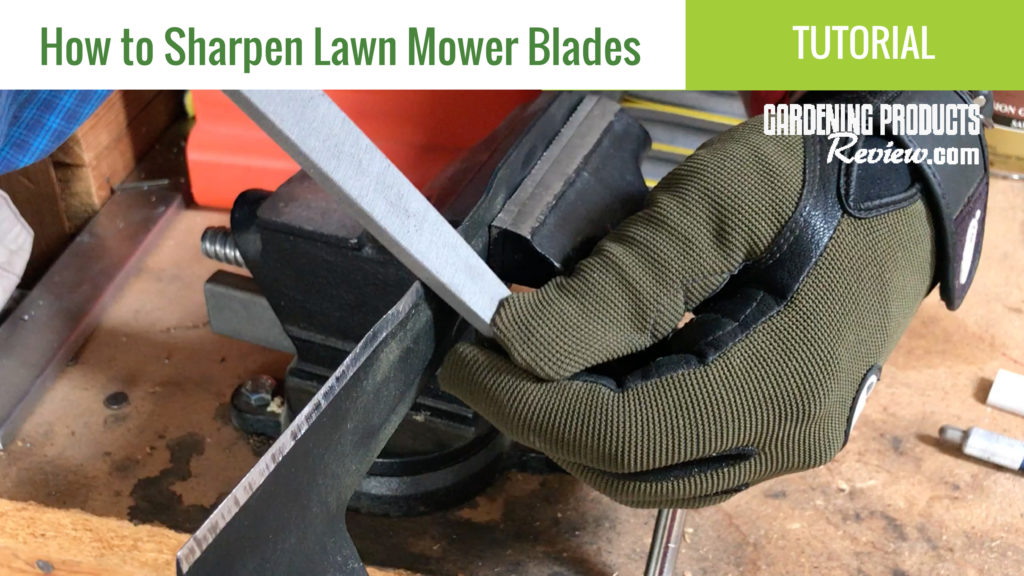 Sharpen lawn mower blades