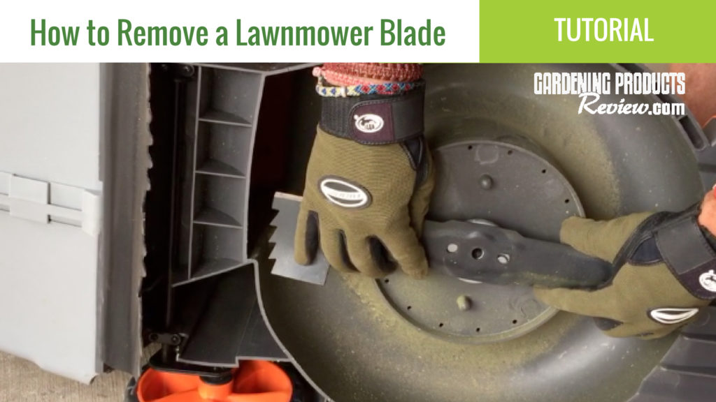 how to remove a lawnnmower blade