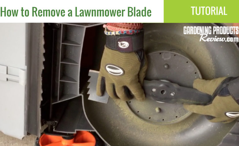 how to remove a lawnnmower blade