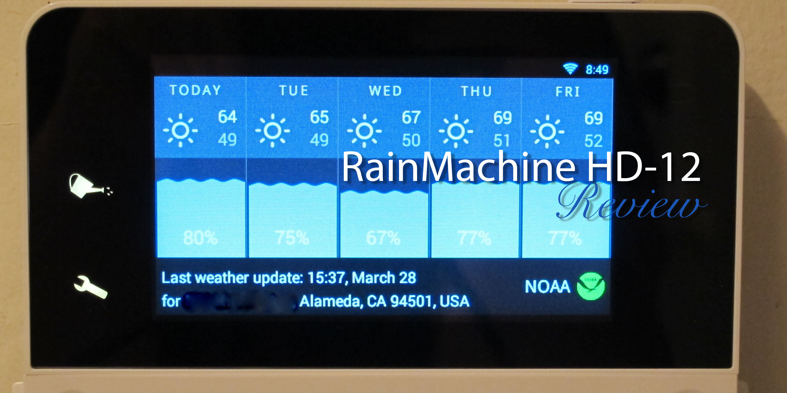 RainMachine HD-12 - The Forecast Sprinkler - Smart WiFi Irrigation Controller, 2nd Generation