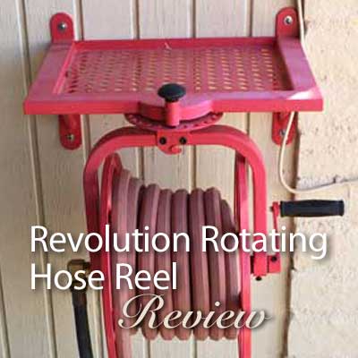 Swiveling Hose Reel, Free Standing with Full Rotation, Anti-rust Steel Construction by Am Leonard