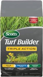 Scotts Turf Builder Triple Action, Weed Killer and Preventer Plus Lawn Fertilizer