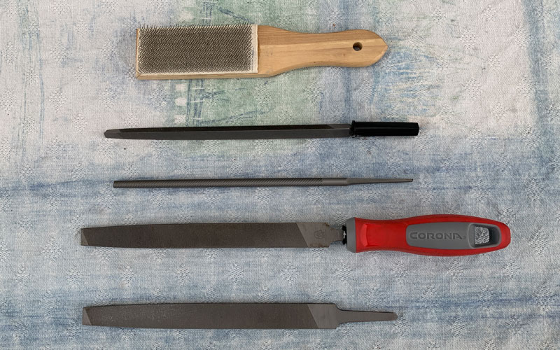 metal files for sharpening gardening tools