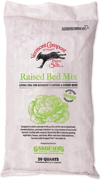 Vermont Compost Company High-Nutrient Compost-Based Potting Soil for Plants & Vegetables