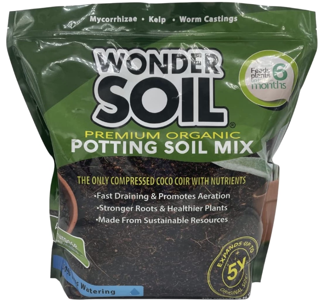 bag of potting soil