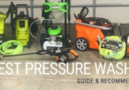 line-up and comparison of electric and cordless pressure washers