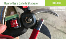 How to Sharpen Pruner Blades with a Carbide Sharpener