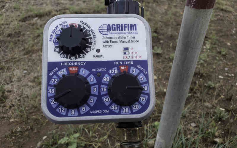 daisy rain sprinkler pots Agrifim water timer