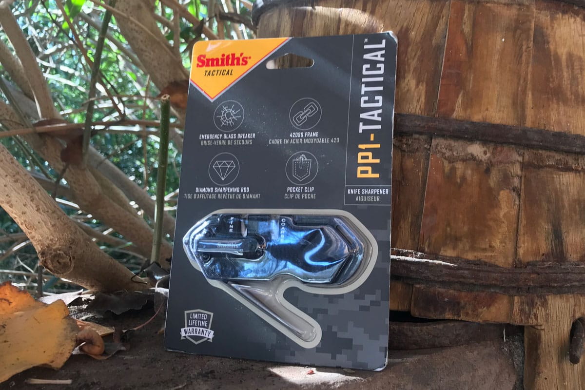 smith's p1 tactical sharpener in packaging